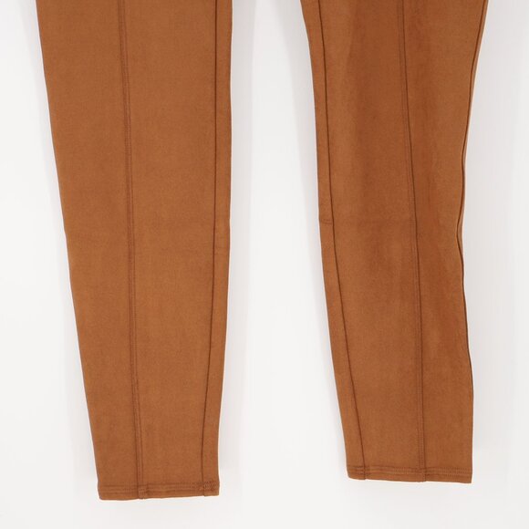 NWT SPANX Faux Suede Leggings in Rich Caramel Soft Stretch Size XL - Picture 9 of 13